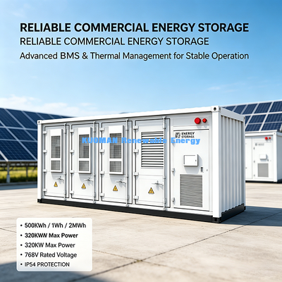 500kWh / 1MWh / 2MWh ถัง ESS ลังเก็บพลังงานลิเดียมวงจรยาวสําหรับโครงการพลังแสงอาทิตย์