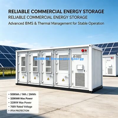 500kWh / 1MWh / 2MWh ถัง ESS ลังเก็บพลังงานลิเดียมวงจรยาวสําหรับโครงการพลังแสงอาทิตย์