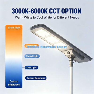 50W 220lm/W ประสิทธิภาพสูงแสงอาทิตย์แสงถนน IP65 กันน้ํา ประสานแสงอาทิตย์