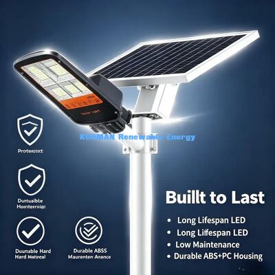 ไฟถนนโซลาร์เซลล์แบบแยกส่วนกำลังสูงพร้อมรีโมทคอนโทรล 2.4G