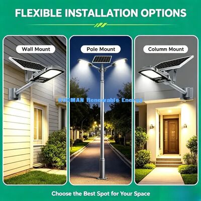 6000K Daylight Solar Street Light High Brightness Residential Driveway LED Light