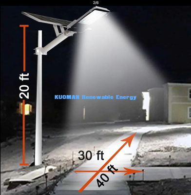 High Efficiency 150LM/W Solar Street Light Large Parking Lot Illumination Lamp