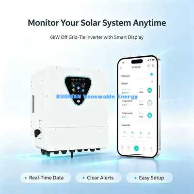 Off Grid Tie 6000W โซลาร์ไฮบริด อินเวอร์เตอร์ ชาร์จแบตเตอรี่ สําหรับระบบแสงอาทิตย์บ้าน