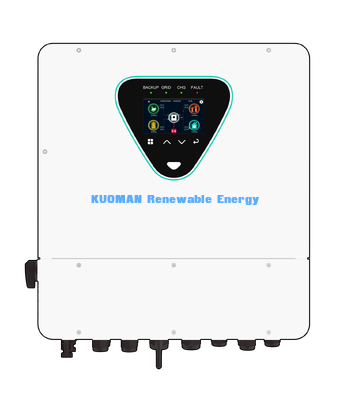 อินเวอร์เตอร์โซลาร์เซลล์ไฮบริดแบบสปลิตเฟส 6KW รุ่น IP65-6KL พร้อมหน้าจอสัมผัสและ WiFi