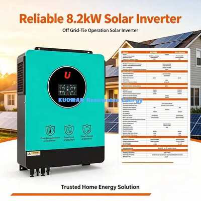 8200W ไฮบริด โซลาร์ อินเวอร์เตอร์ พลังงานกระจาย 16400W 50/60Hz อัตโนมัติปรับความถี่