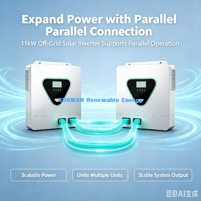 11KVA Off-Grid Solar Inverter PV Input 500V Max Dual AC Output Solar Hybrid Inverter