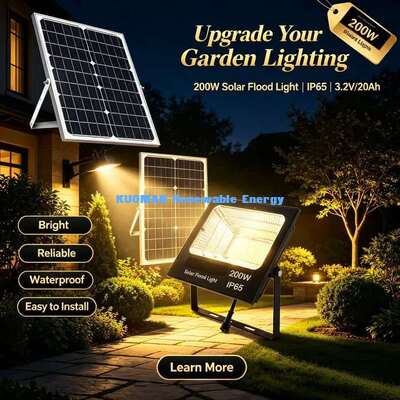 ไฟสปอร์ตไลท์โซลาร์เซลล์ LED กันน้ำ ABS ป้องกันการกัดกร่อนสำหรับฟาร์มและทางเดิน