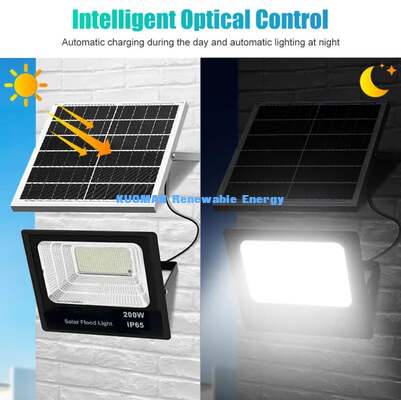 Remote Separated Solar Panel Flood Light Easy Installation Wall Mount Light