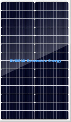 แผงโซลาร์เซลล์ชนิดโมโนคริสตัลไลน์ 50W เครื่องชาร์จแบตเตอรี่ 12V โมดูล PV ประสิทธิภาพสูง 182 มม.