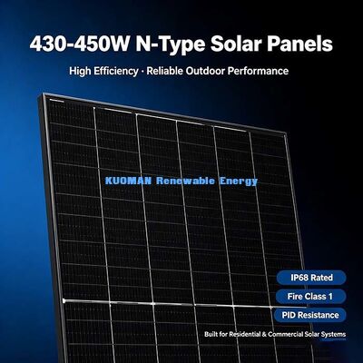 พานไฟฟ้าพลังแสงอาทิตย์ทนทาน 430‐450W, IP68 Junction‐Box อุปกรณ์ PV สําหรับการสํารองบ้านและการใช้งานทางการค้า
