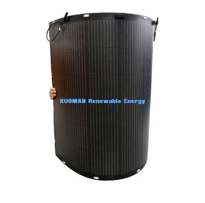 แพเนลพลังแสงอาทิตย์ยืดหยุ่น 200W โมดูลพลังแสงอาทิตย์ปรับปรุงความประสิทธิภาพสูง 23% สําหรับ RV Boat Yacht