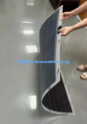 โมดูลพลังแสงอาทิตย์แบบยืดหยุ่น 200W ที่สามารถบิดได้ 19.4V, IP68 โมดูลพลังแสงอาทิตย์กันน้ําสําหรับ RV Boat Off-Grid Power Supply