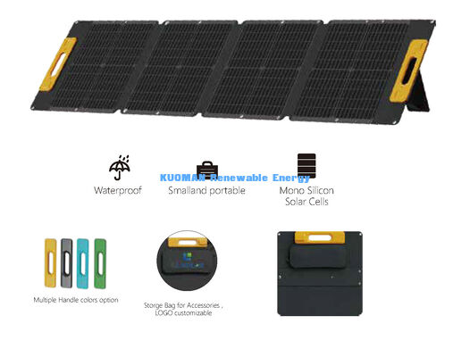 เครื่องชาร์จพลังแสงอาทิตย์แบบพกพก 100W แผ่นพลังแสงอาทิตย์โมโนคริสตัล 19.4V สําหรับโรงไฟฟ้าและอุปกรณ์กลางแจ้ง