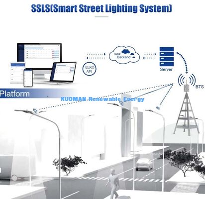 แสงสมาชิก LED Street Light แสงพลังแสงอาทิตย์ เซ็นเซอร์การเคลื่อนไหว ติดตามทางไกลสําหรับการส่องแสงทางถนน