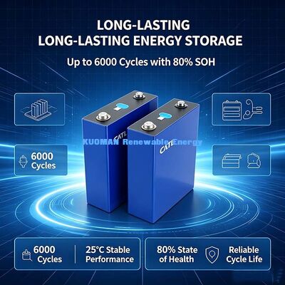 3.2V 100Ah CATL Prismatic LiFePO4 Battery Cell, Free Connecting Busbars, Lithium Cell สําหรับการผลิตแบตเตอรี่ 12V 24V 48V