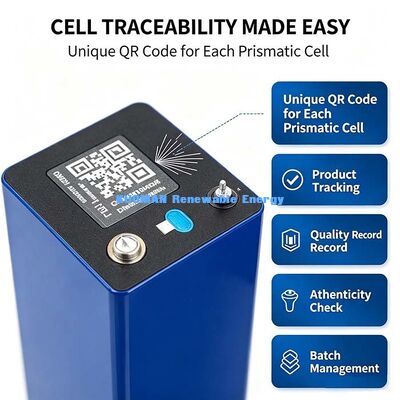 3.2V 100Ah CATL Lithium Iron Phosphate Prismatic Cell, แบตเตอรี่ลิตยูมอิมพเดนซ์ AC ต่ําสําหรับการสร้างแบตเตอรี่แบบพร้อมกัน