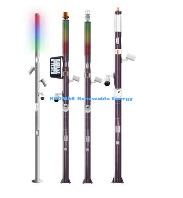 ด้านนอก LED Smart Pole พร้อมกล้อง, WiFi, SOS และแสงสว่างสาธารณะ