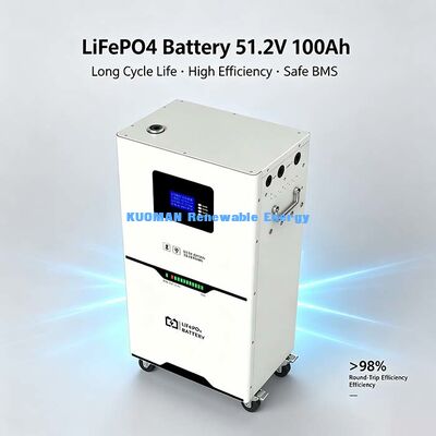 5.12kWh 51.2V LiFePO4 แบตเตอรี่เก็บพลังงาน, การออกแบบกระเป๋าล้อสําหรับการเคลื่อนย้ายง่าย